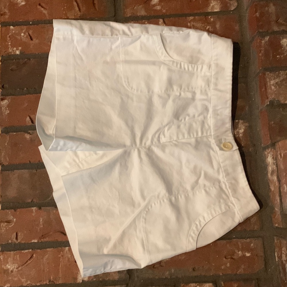 Ann Taylor White Chino Shorts